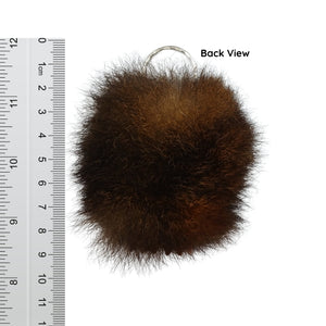 Possum fur Kiwi Keychain